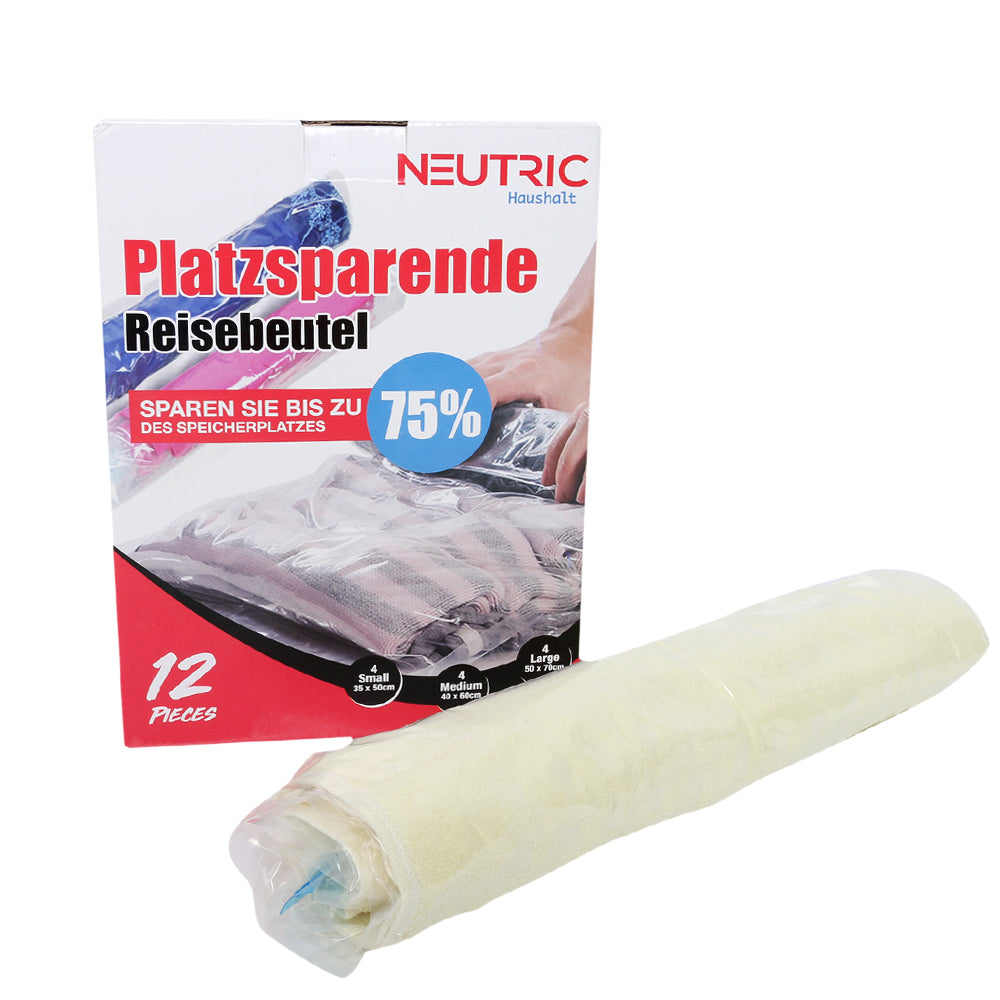 Vakuum Reisebeutel Kleidung, aufrollbar, ohne Pumpe_3