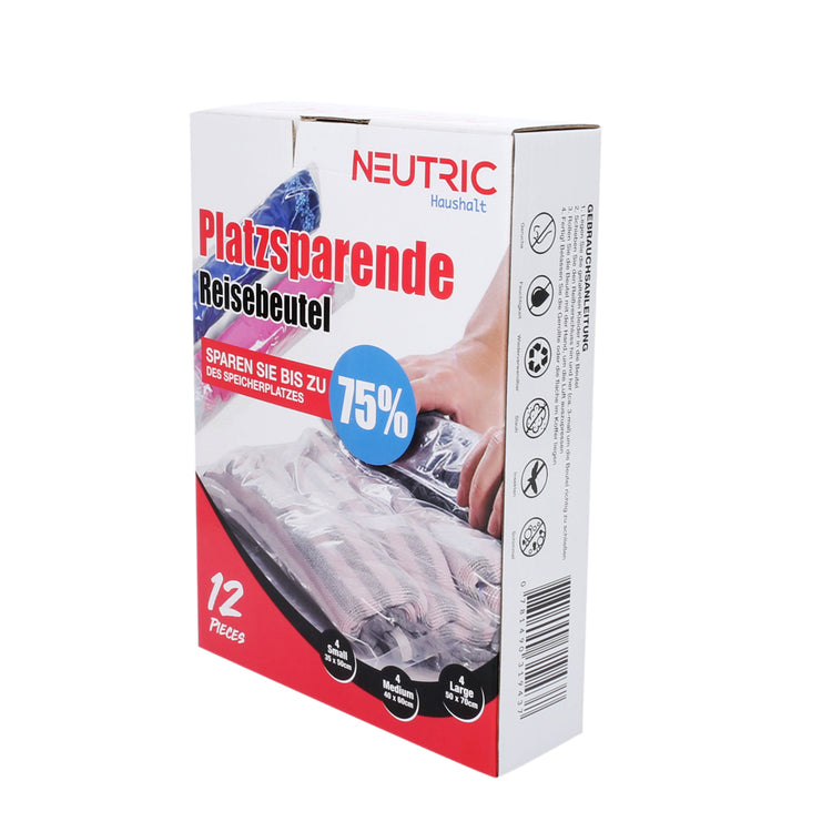 Vakuum Reisebeutel Kleidung, aufrollbar, ohne Pumpe_4