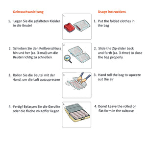 Vakuum Reisebeutel Kleidung, aufrollbar, ohne Pumpe_7